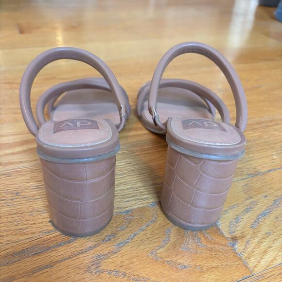 Dolce Vita Women's Tan Strappy Sandals DV Strappy Block Heel Sandal Size 8 - Picture 3 of 5